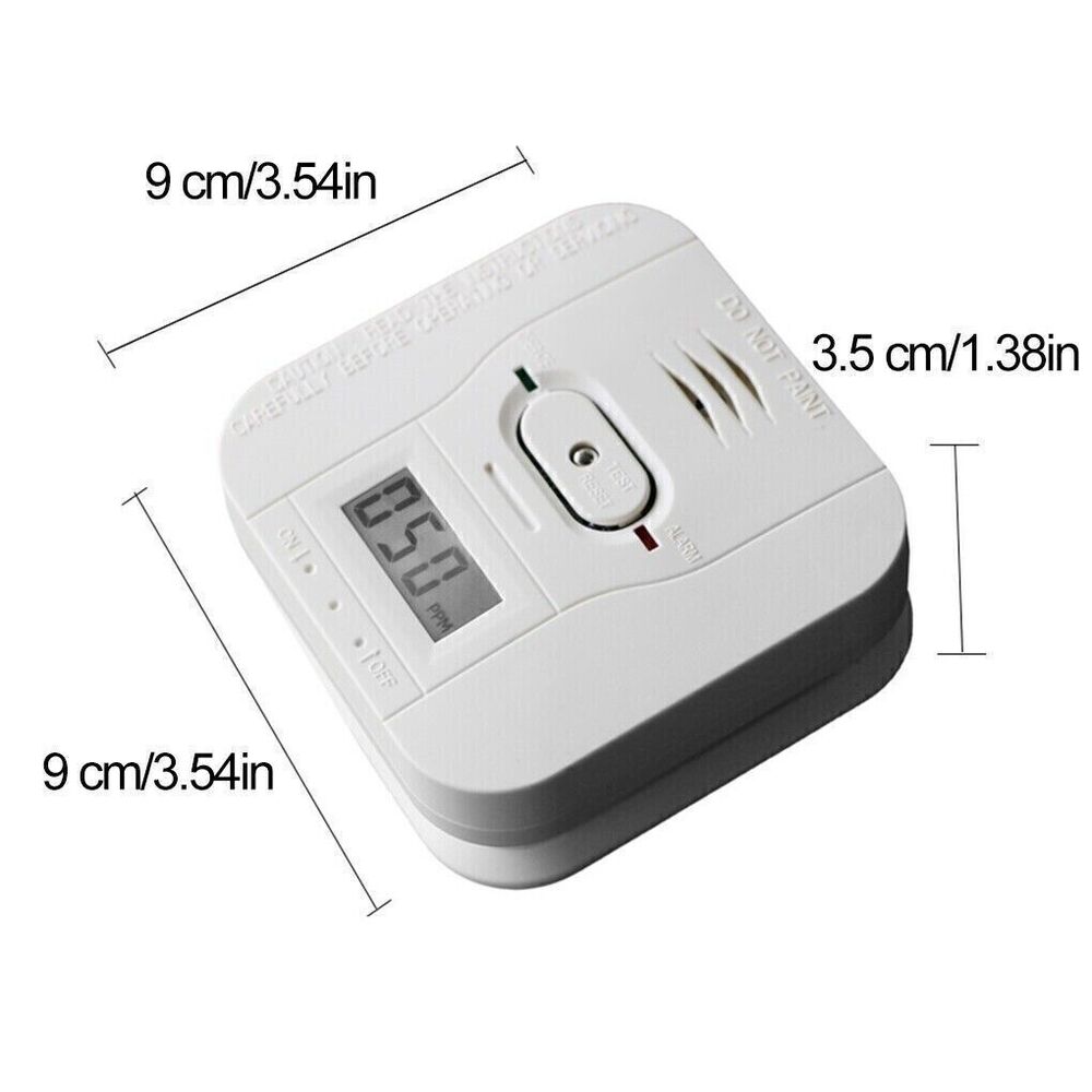 3-in-1 Detector LCD Display Smoke Detector & Carbon Monoxide Alarm Battery .