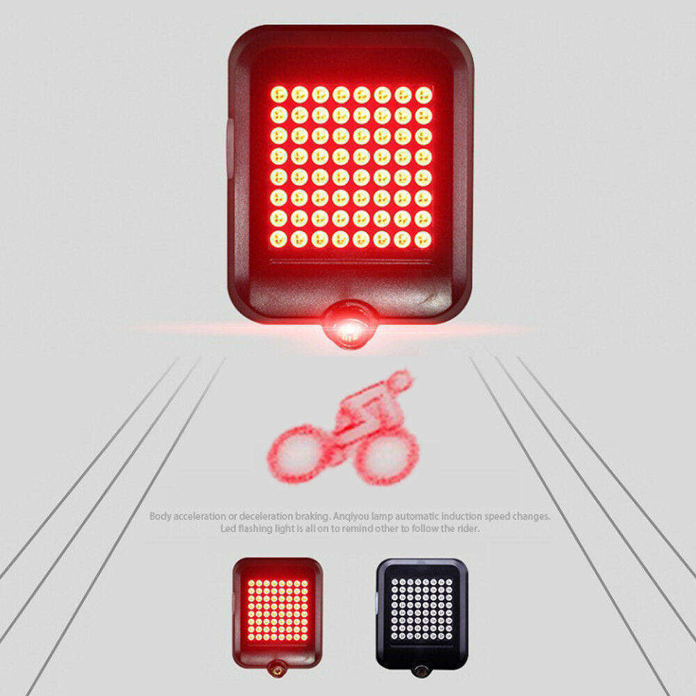 LED USB Rechargeable Tail Light Turn Signal Rear Brake Lamp Bike Bicycle XL