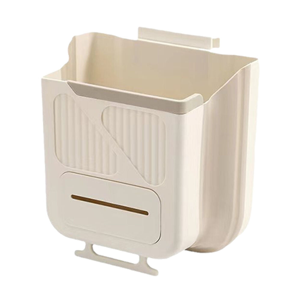 Wall Mounted Trash Can Foldable Waste Bin Collapsible Garbage Can Compost Bin