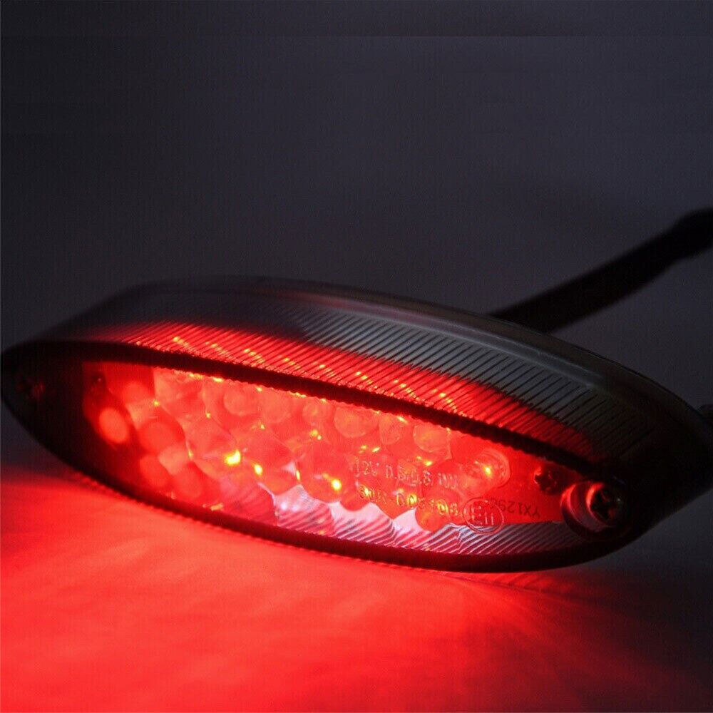 Universal LED Motorcycle License Plate Tail Brake Stop Tail Rear Light