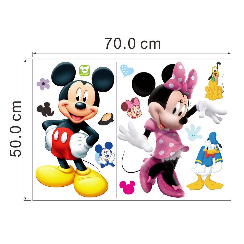 Wall Stickers Removable Mickey Mouse Kids Nursery Decal Picture Art Bedroom