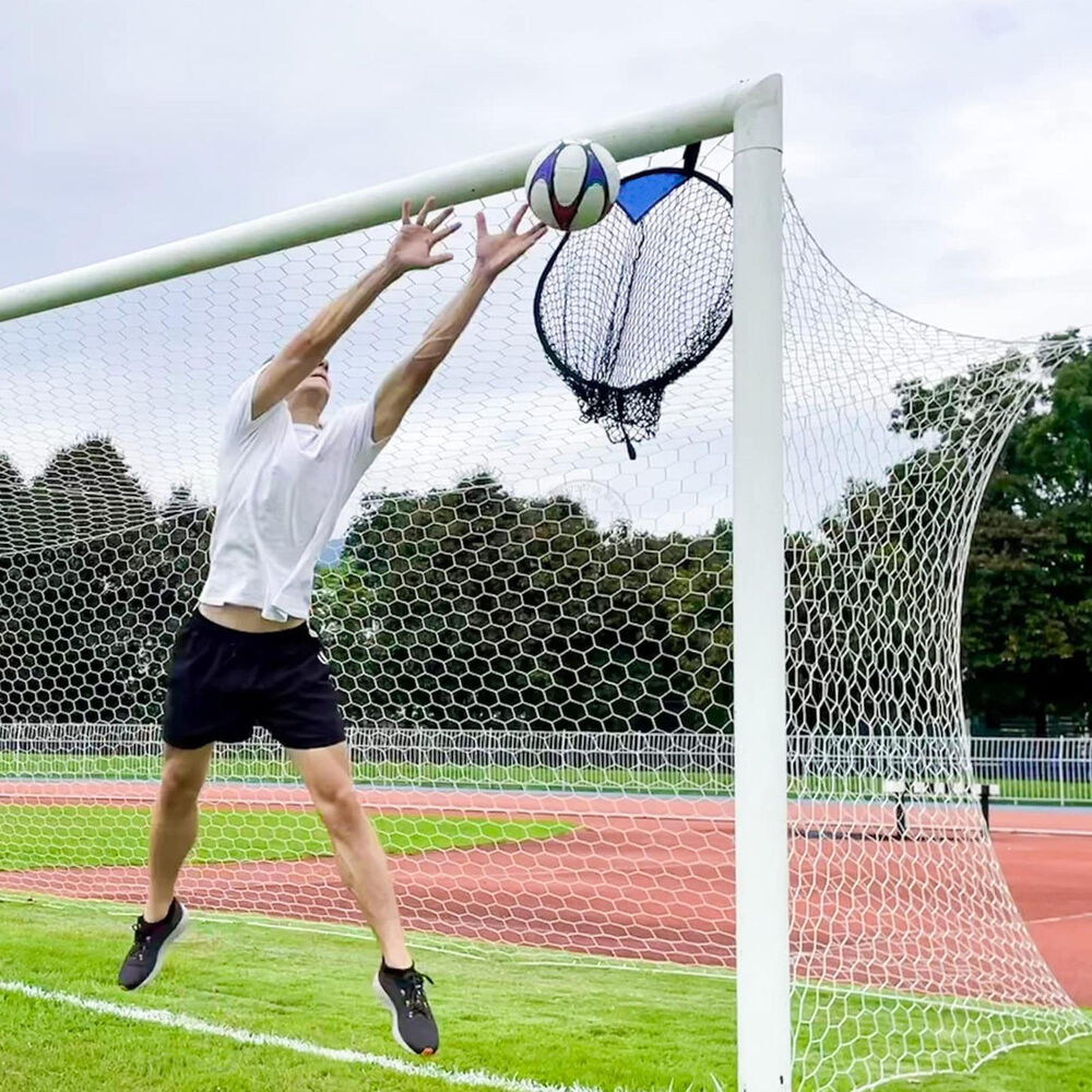 Football Net Outdoor Garden Football Goal Net Trainer Rebounder Set Soccer Ball