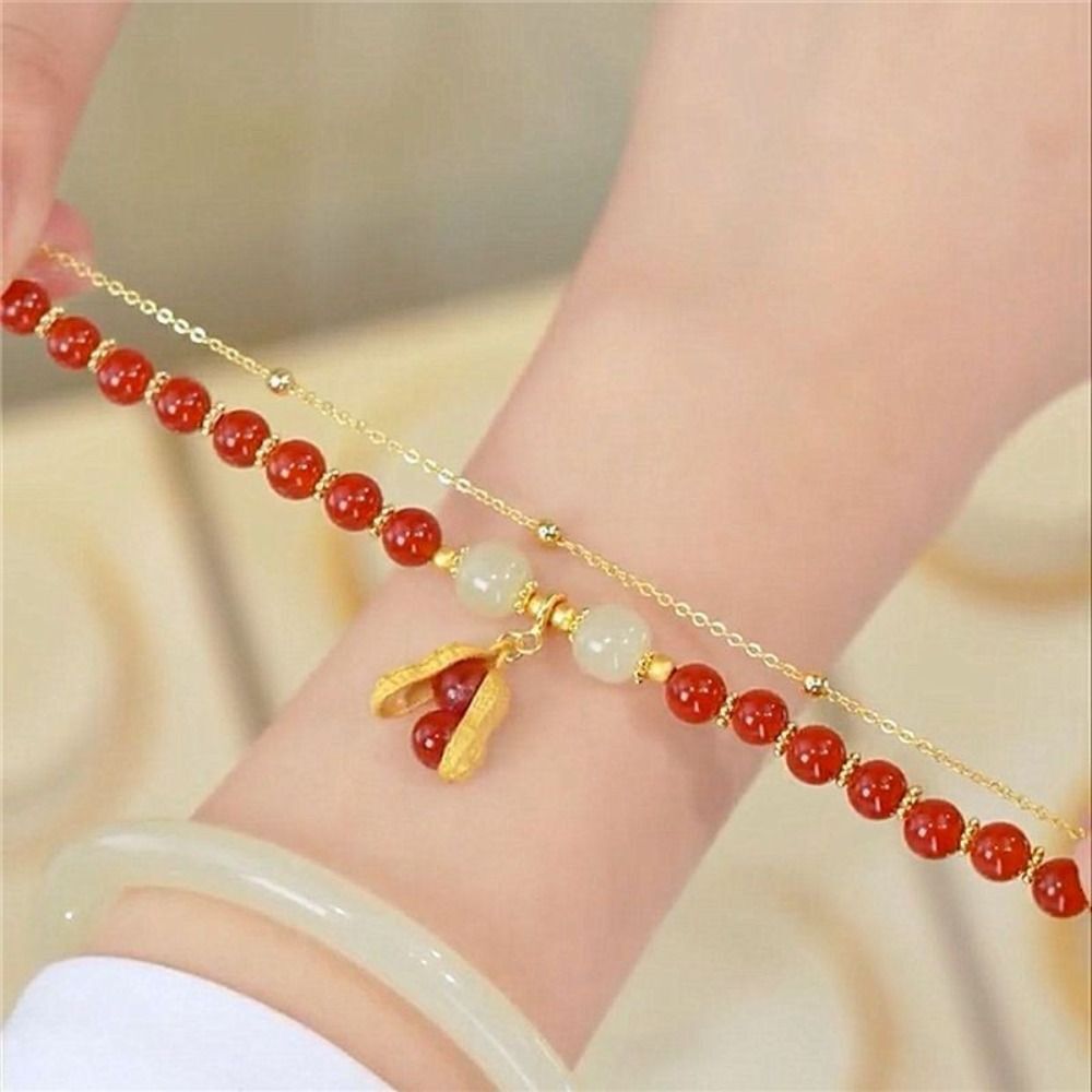 Korean Style Bracelets Hetian Jade Bracelets Bead Bracelets Female Hand Chain