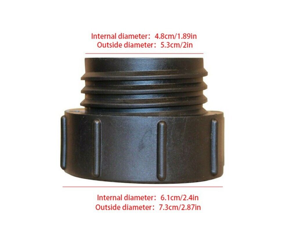 IBC Adapter S60x6 Tank Outlet Connection Fine Thread 2 inch To Coarse Thread