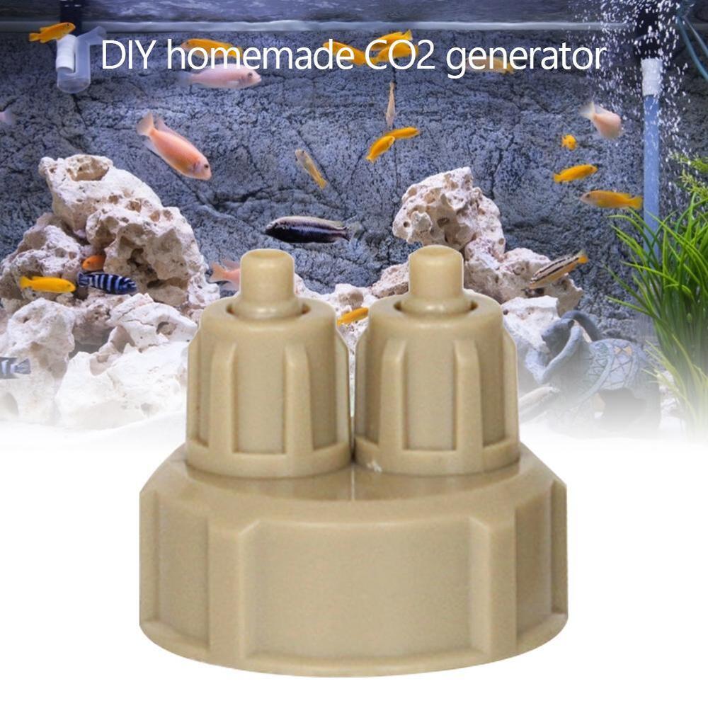 Aquarium CO2 Generator Bottle Cap Fish Tank DIY Air Diffuser Valve Guage