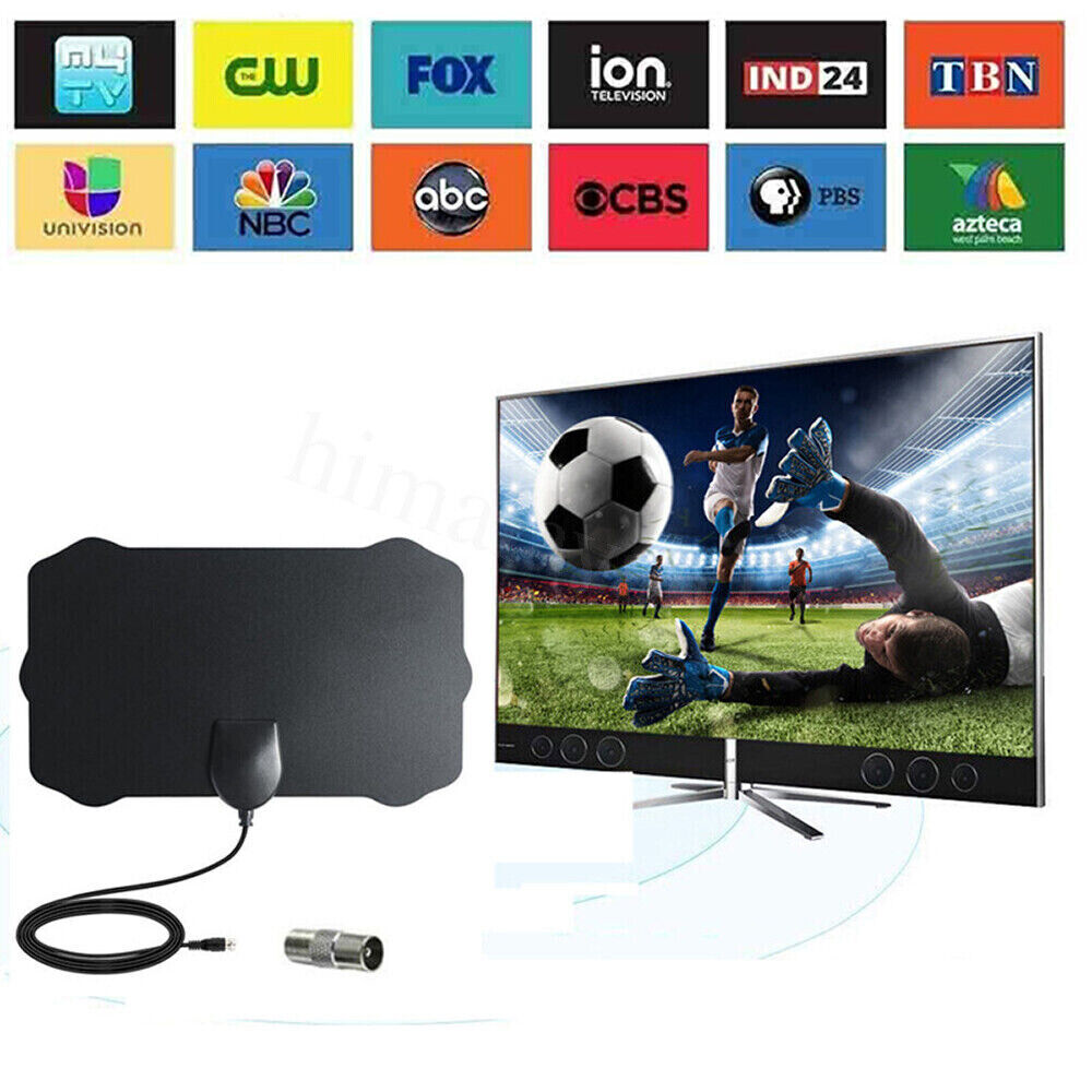 1080P Digital TV Antenna 200 Miles Range Signal Booster Amplifier HDTV Indoor