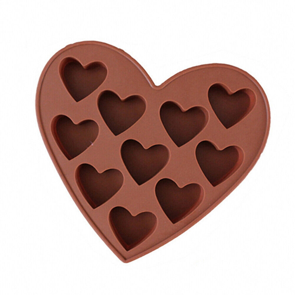 Love Heart Silicone Mould Ice Cube Tray Jelly Chocolate Cookie Cake Baking Mold