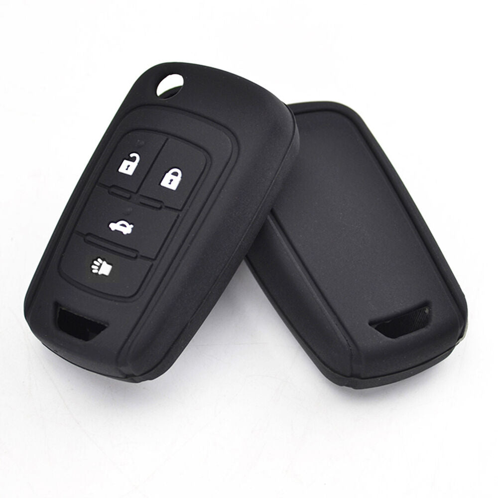 Silicone Car Key Cover Case For Chevrolet Cruze Sonic Buick Remote Fob Shell 4BT