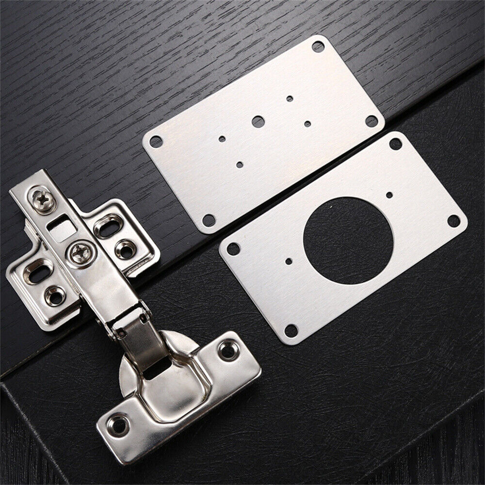 Hinge Repair Plate Rust Resistant Steel Furniture Cupboard Repair Mount Tool