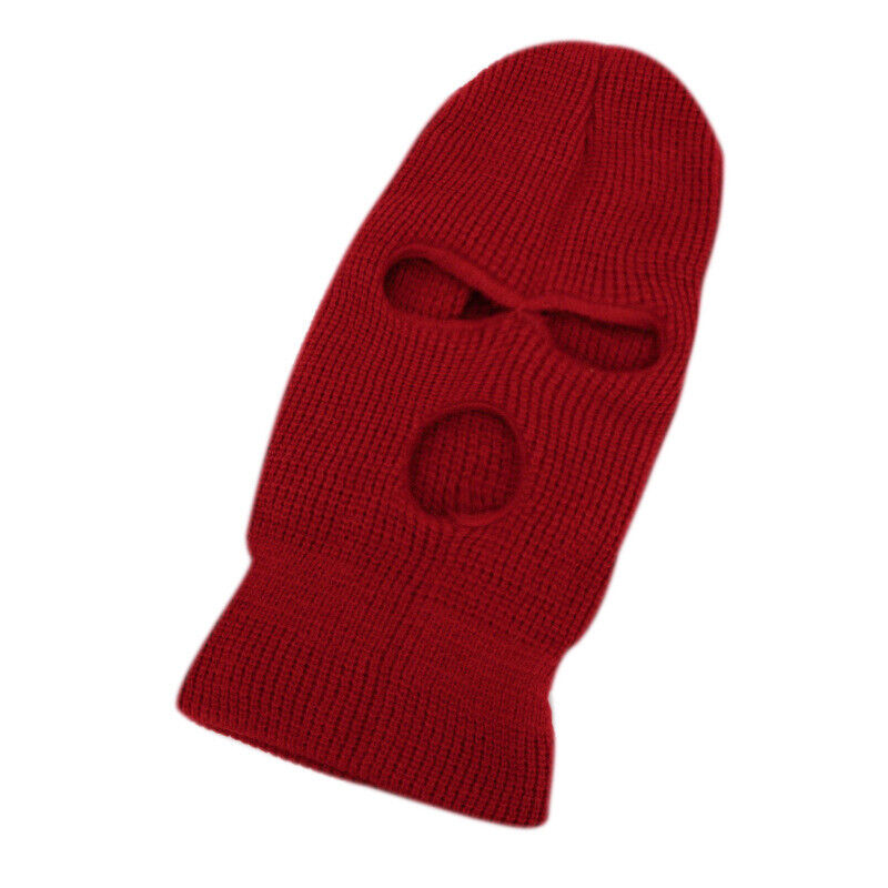 3 Holes Full Face Ski Biker Mask Winter Cap Balaclava Hood Beanie Warm Hat Cover