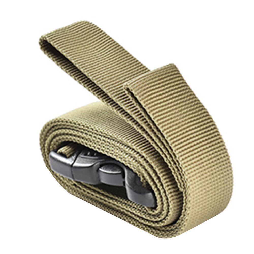 Outdoor Camping Cargo Storage Tied Belt Travel Luggage Buckle Strap (Khaki)