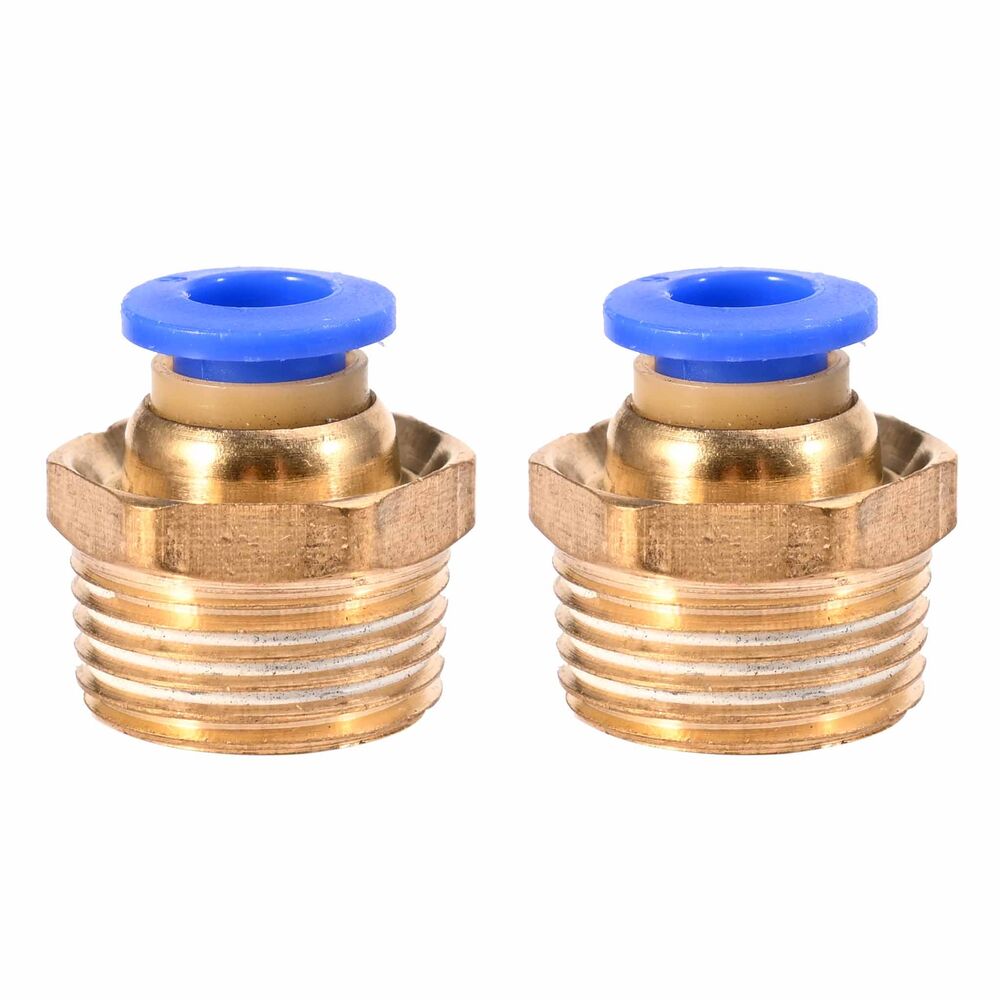 10M 6mm OD 4mm ID PU Air Hose Pipe Tube Blue with Connect Fitting Kit