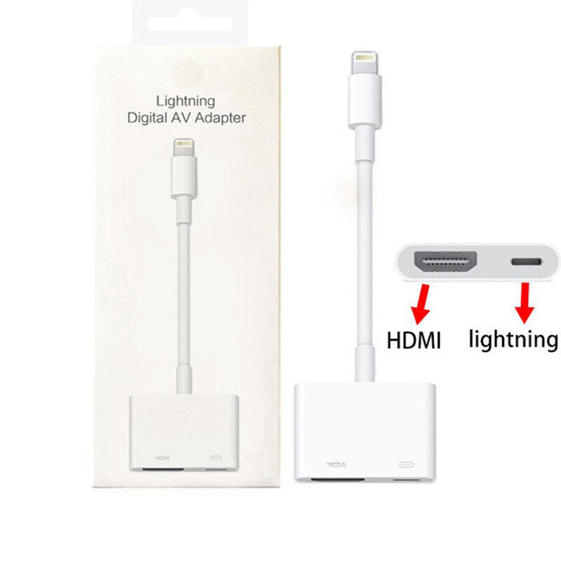 HDMI Digital TV AV Adapter Cable to Adapter For iPad iPod iPhone Series HD 1080P