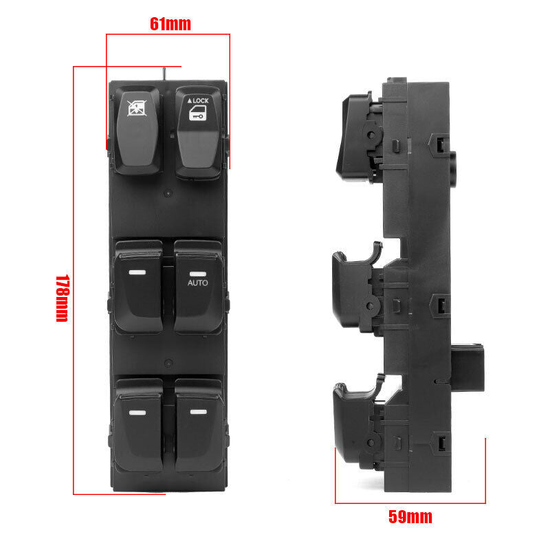 3X Power Window Control Switch Lifter For Hyundai IX35 2010-2017 93580-2Z000 RHD