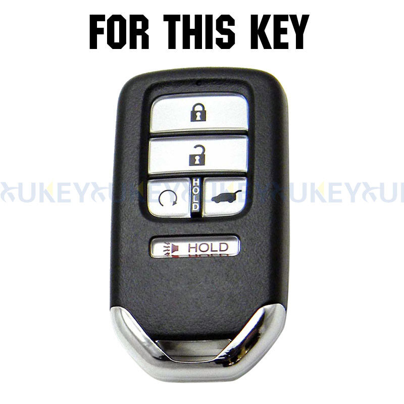 Silicone Key Case Cover For Honda Civic, Accord CR- V Pilot HR-V 2019 Fob Holder