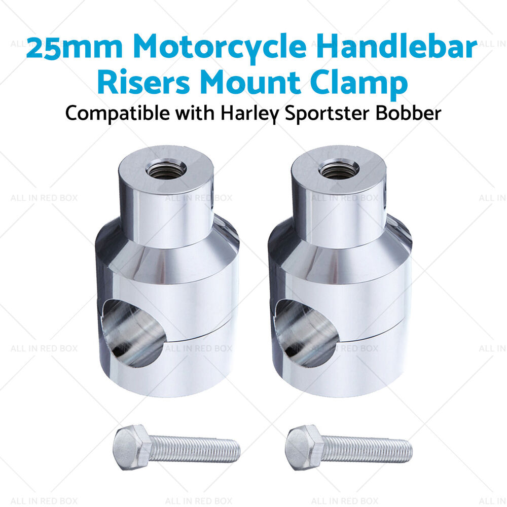 1" Motorcycle Handlebar Risers Mount Clamp 25mm Suitable for Harley Sportster