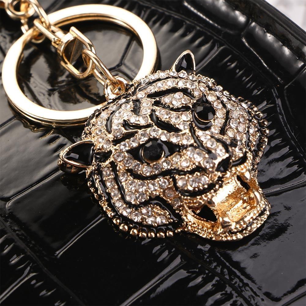 Gift Leopard Head Key Ring Leopard Head Keychain Car Key Chain Animal Pendant