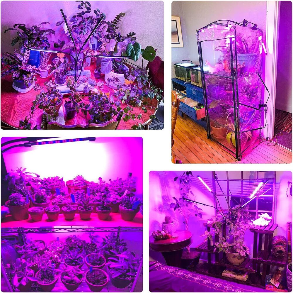 LED USB Plant Grow Light Indoor Growing Lamp Full Spectrum Dimmable 1/2/3/4 Head