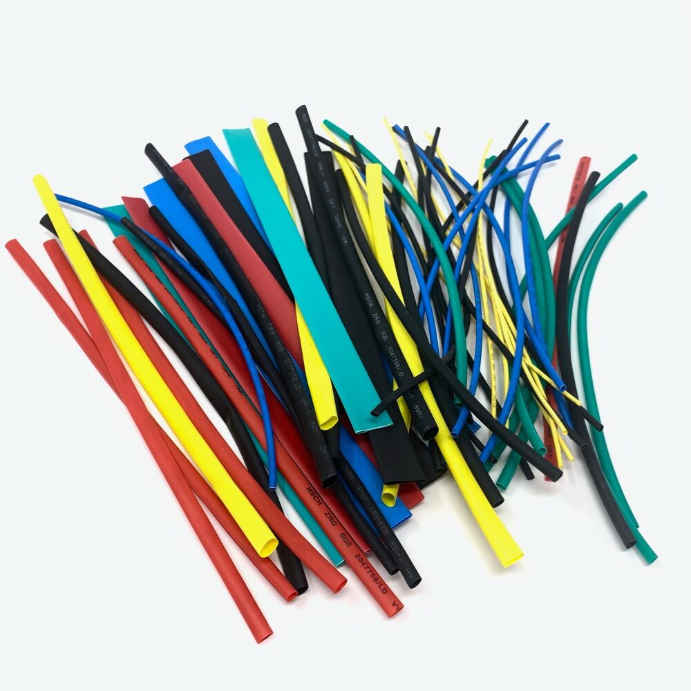 56pc Professional Heat Shrink Assortment Tubing Kit 12 Sizes Cable Wrap 225mm