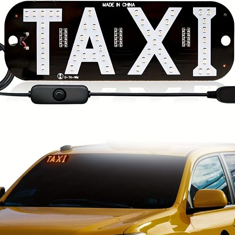 LED Lighting Sign USB Plug LED Light Signs For Car Windshield Taxi Sign Light