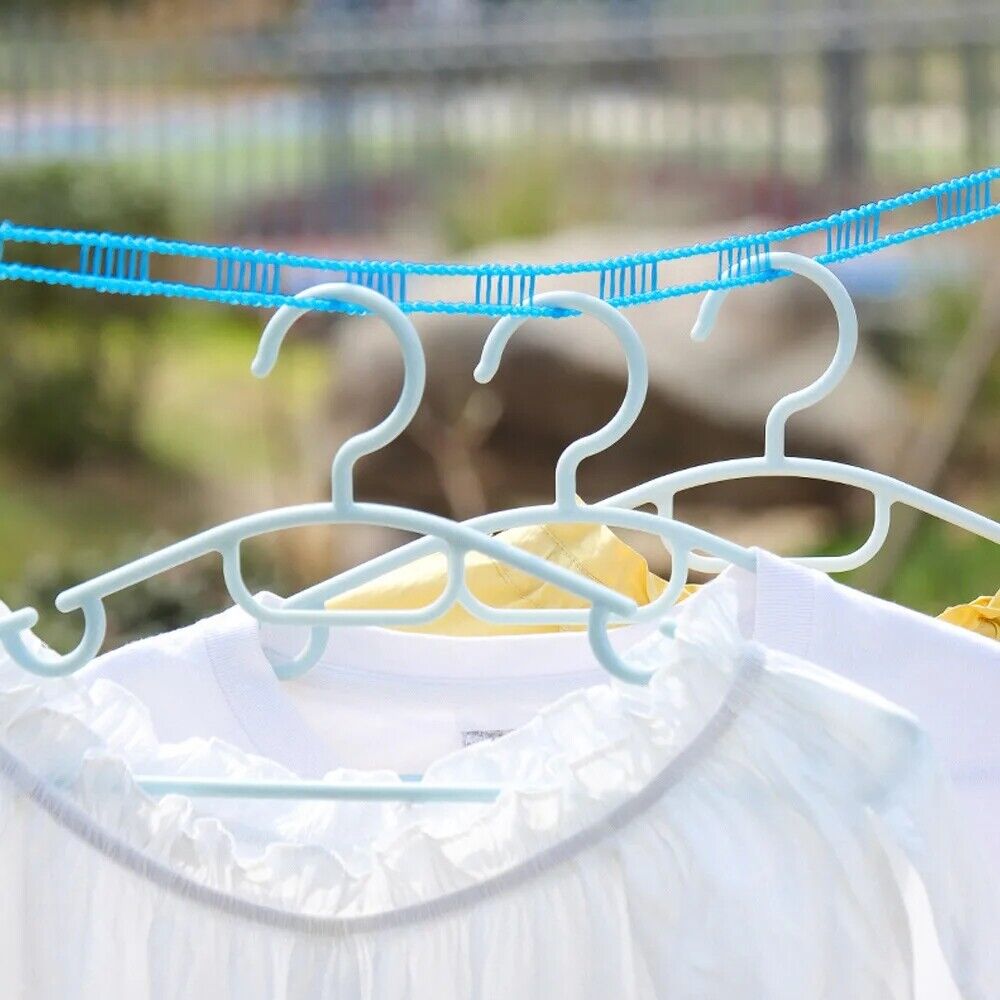 2x 5m Travel Clothes Line Nonslip Clothesline Rope Camping Washing Airer Outdoor