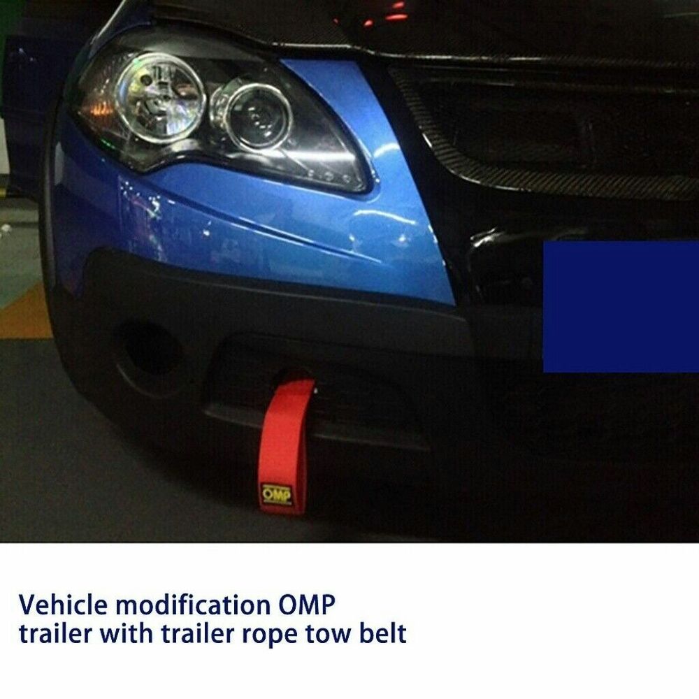 Universal Tow Strap Towing Rope High Strength Nylon Car Van OMP Trailer Tow Belt