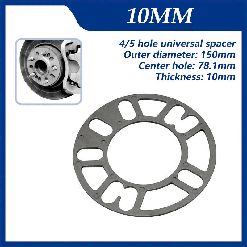 3-10mm Alloy Aluminum Wheel Spacers Shims Spacer for 4/5/6 Stud Car Universal