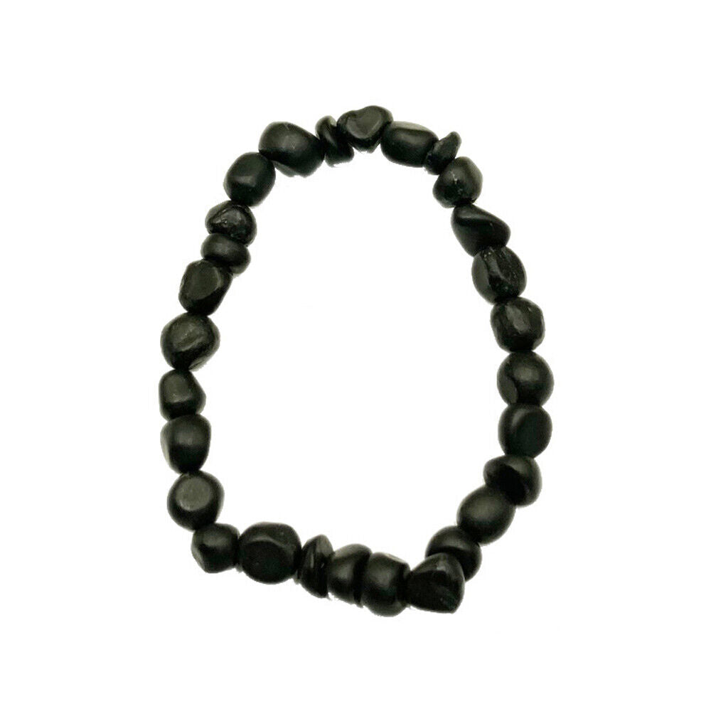 Shungite Bracelet Elite Shungite Bead Bracelet Stretchy Radiation Karelia