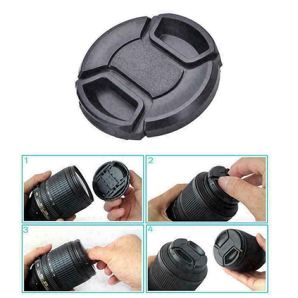 52mm Center Pinch Snap Front Lens Cap Cover For Cam Nikon! String NEW