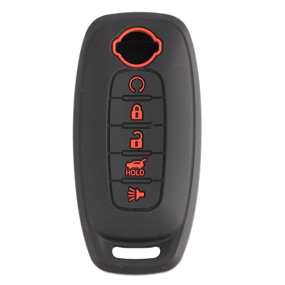 For Nissan Kicks Ariya Rogue Teana 5 button Smart Remote Key Fob Ring Case Cover