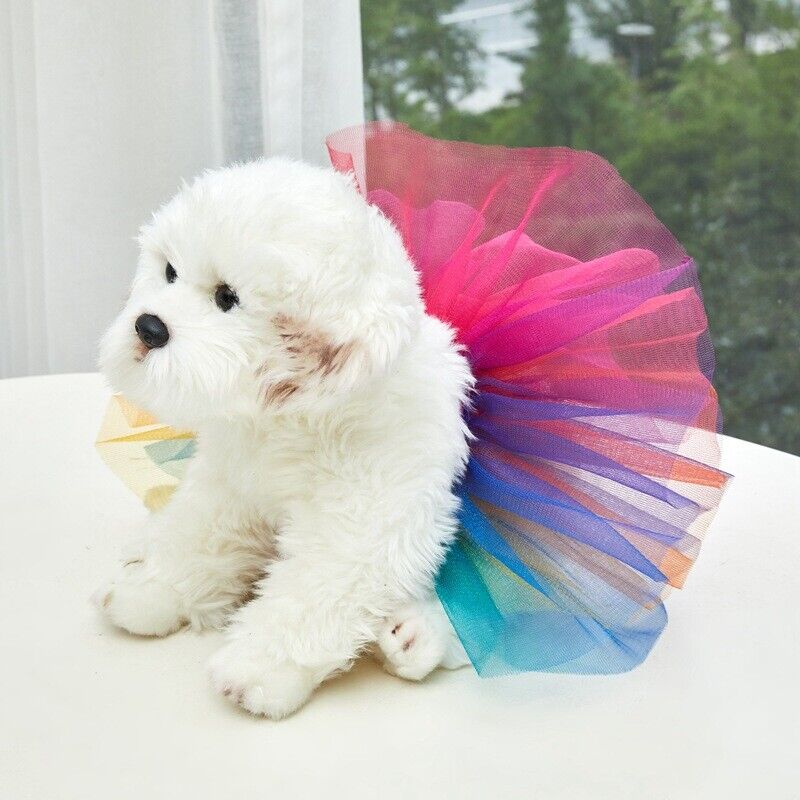 Tutu Skirt Princess Dress Dog Cats Cosplay Animals Jacket Small Pet Soft Clothes