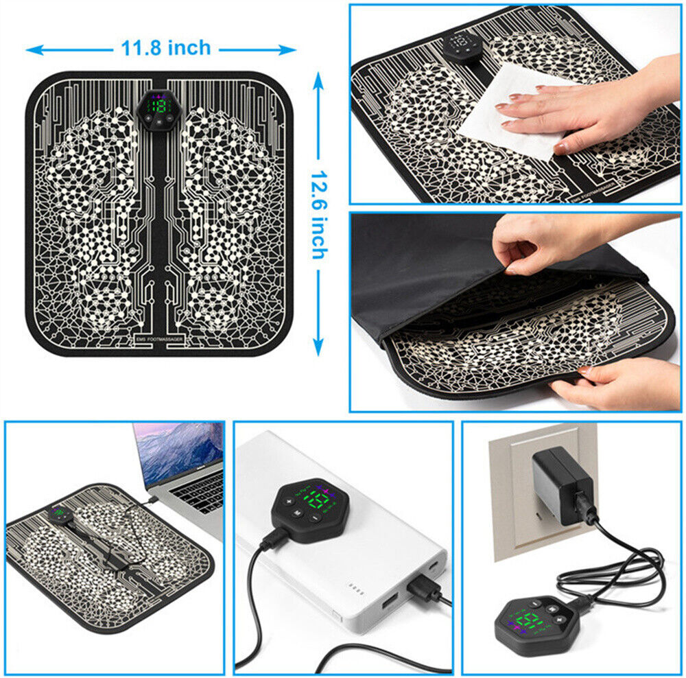 Ryoku EMS Mat Relief Pain Relax Feet Acupoints Massage