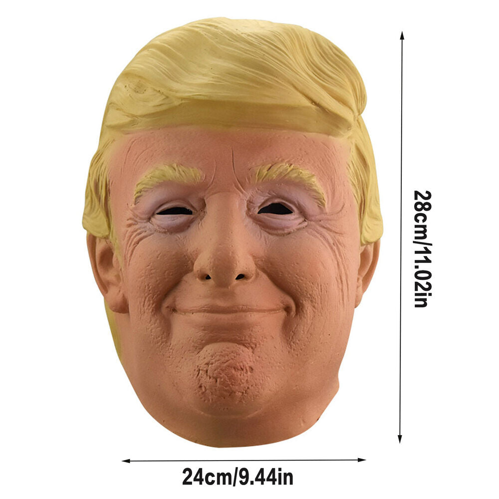 Realistic Donald Trump Mask Costume Cosplay Party Celebrity Latex Mask Hallo NEW