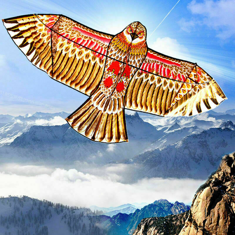 3D Flying Large Eagle Bird Kite Family Kids Outdoor Toy Sports Gift S5H2