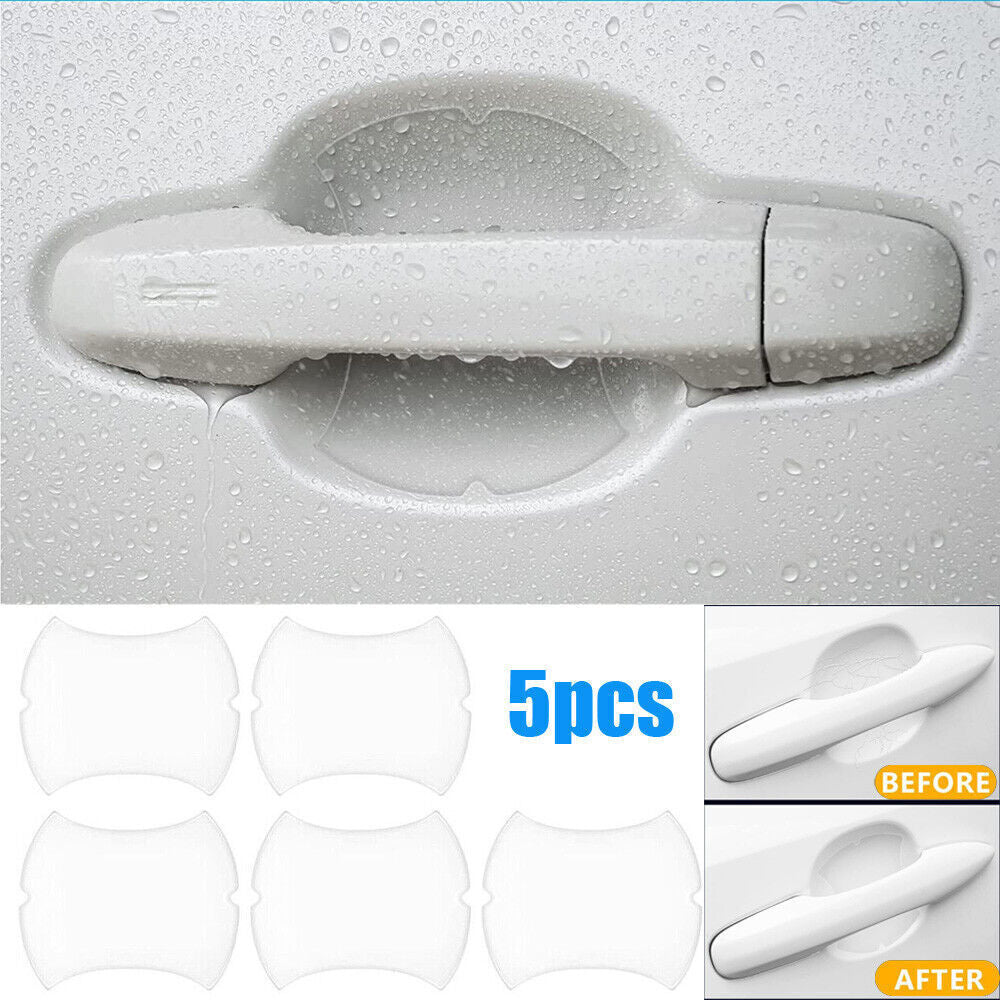 5x Car Clear Film Door Handle Protector Anti Scratch Stickers Cover Accessories