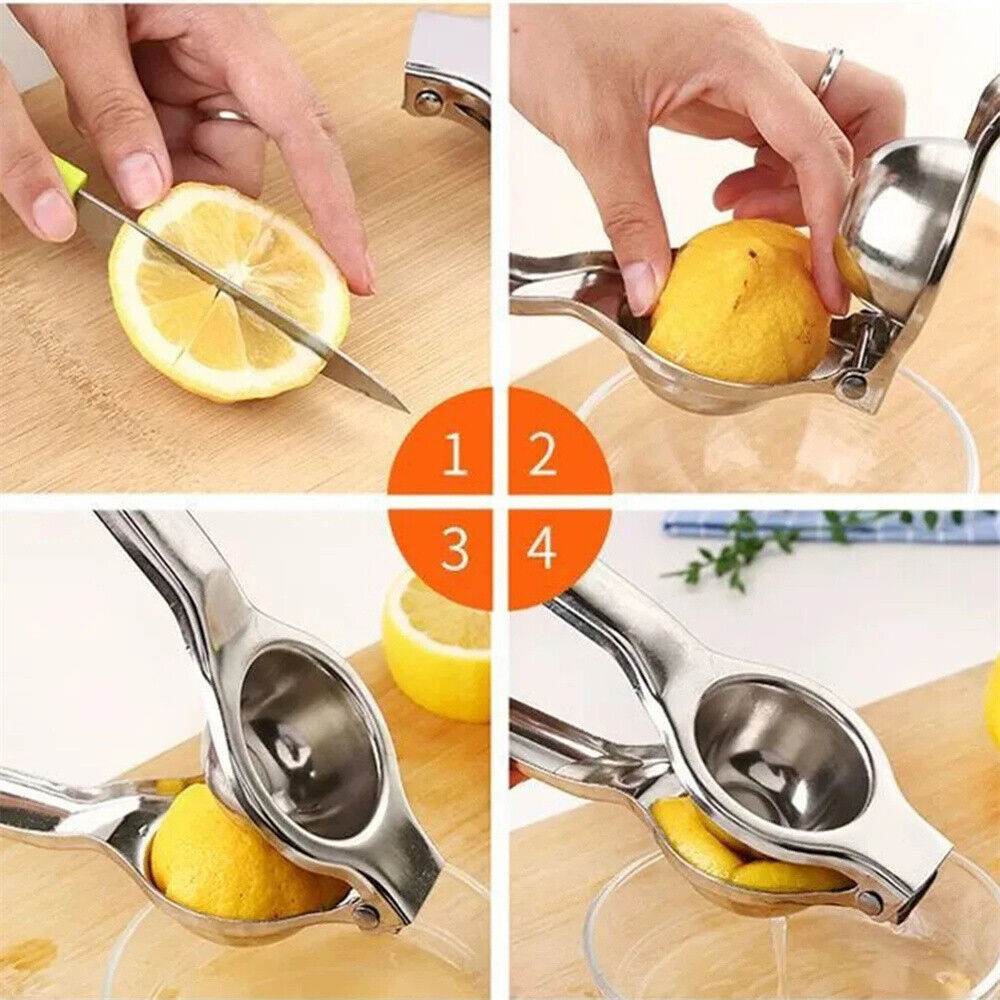 Lime Squeezer Juicer Manual Hand Press Tool Kitchen Stainless Steel Lemon Orange