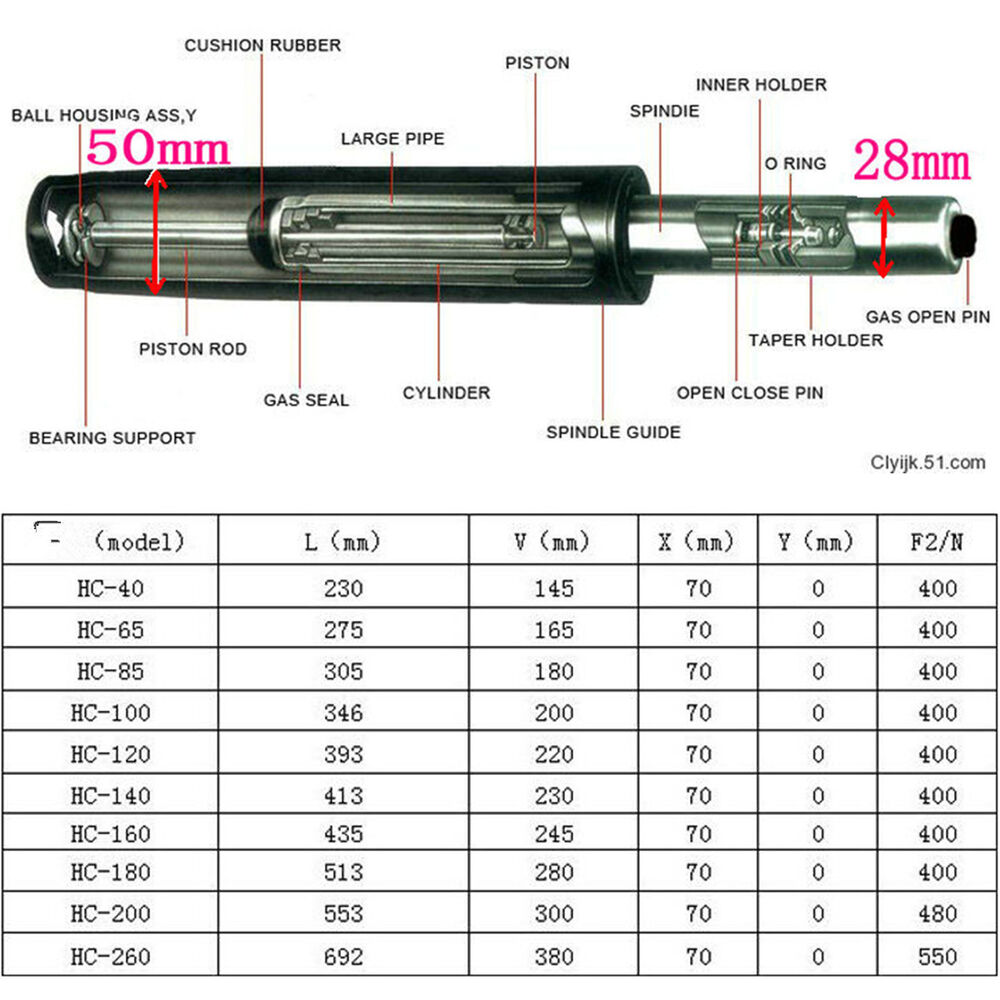 Heavy Duty Office Executive Chair Gas Lift Cylinder Replacement Pneumatic Struts