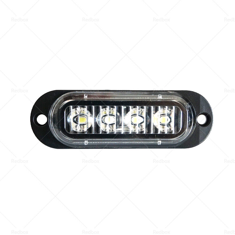 White Clearance Light Side Marker 4 LED Suitable For Truck Trailer Caravan Lamp