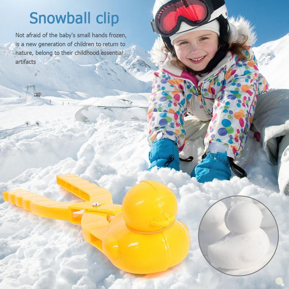 Winter Plastic Snowball Clip Kids Outdoor Snow Sand Ball Maker Mold Children