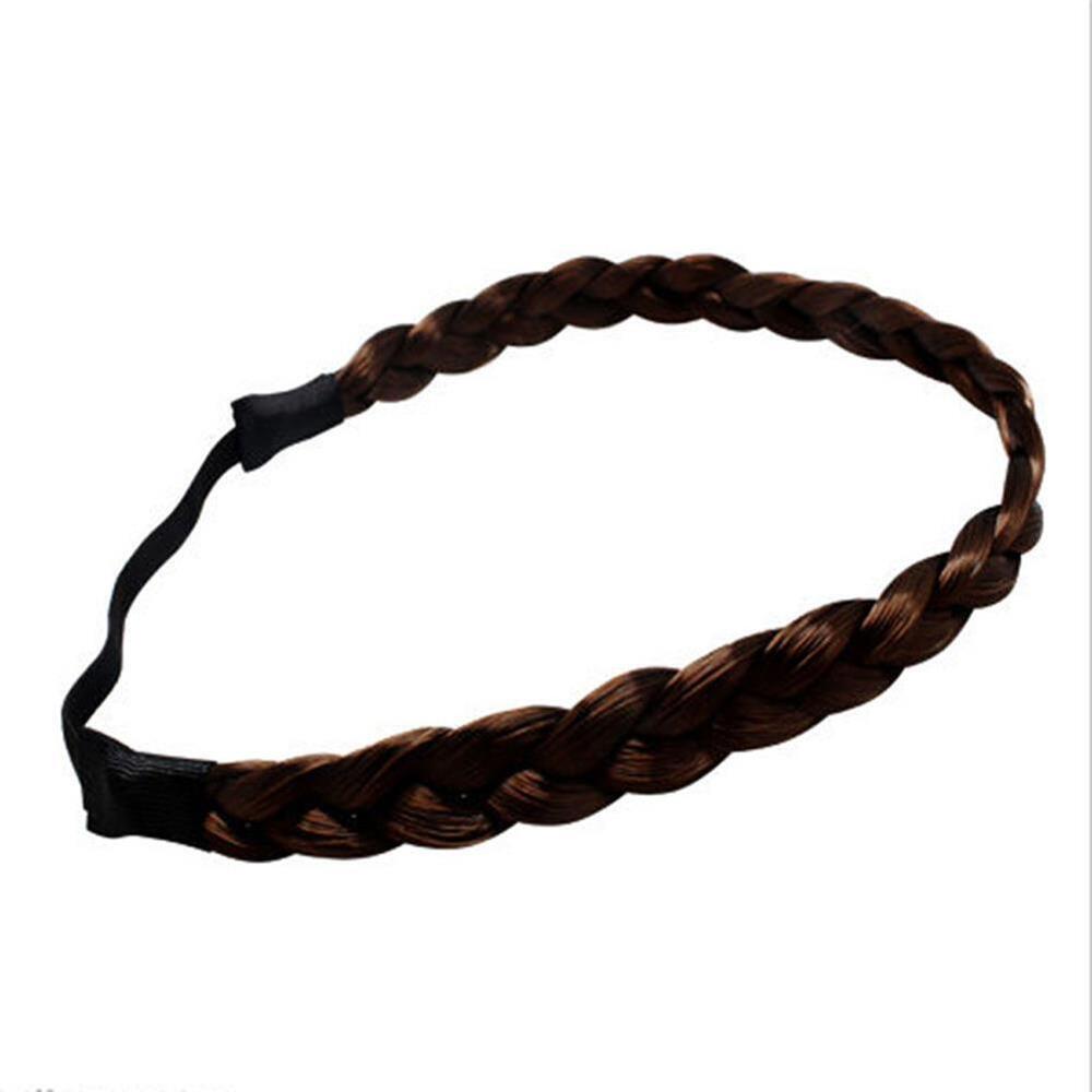 Hair Band Plaited Headband Synthetic Wig Braided Elastic Band Hair Extension