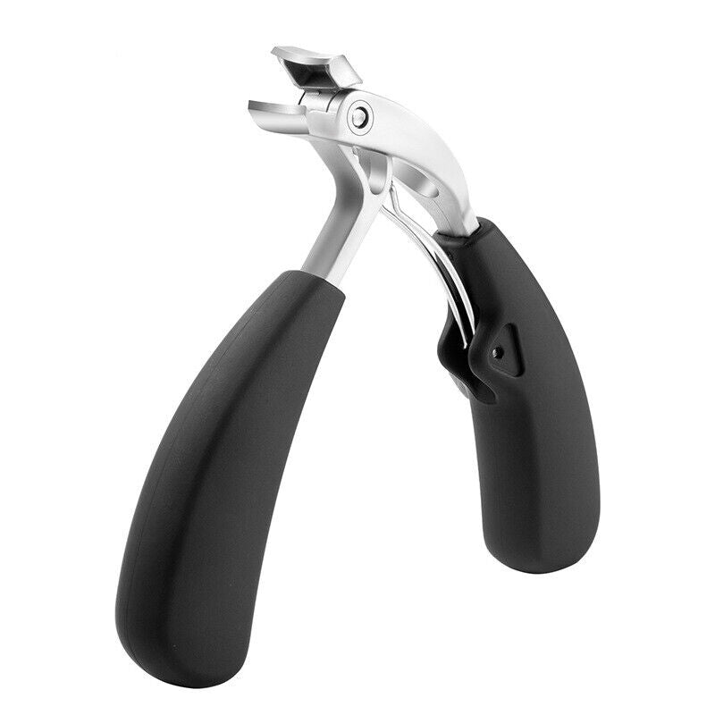 Sherum Clipmaster Pro, Ergonomic Angled Head Thick Toenail Clipper for Seniors