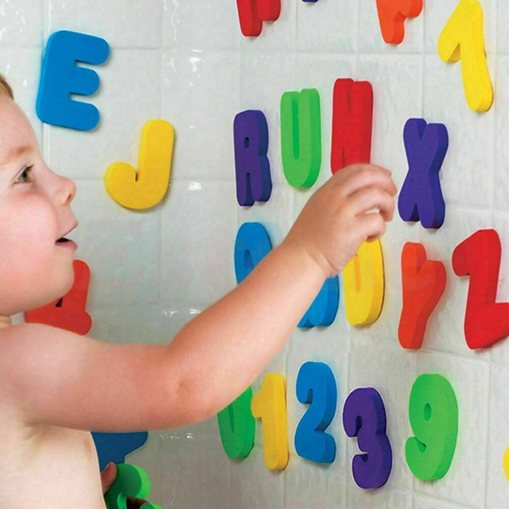 36pcs Children Education Alphabet Learning Toy Bath Tub Foam Letters Numbers Set