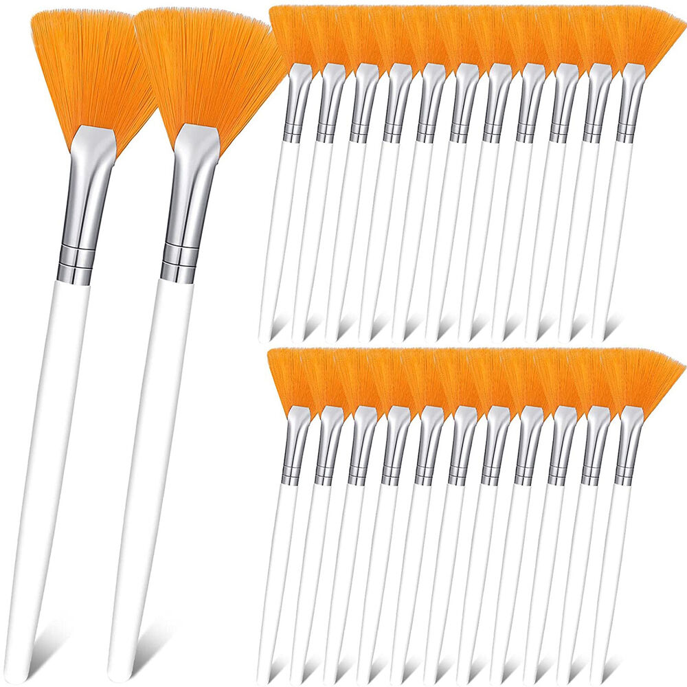 4PCS Women Facial Brushes Fan Mask Brush Soft Brushes Cosmetic Makeup Tools