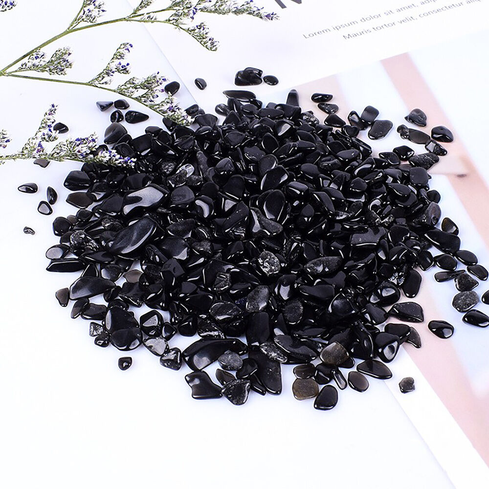 500g Black Obsidian Crystal Chips BULK 100g-1kg A Grade Natural Gemstone Mini Crystal