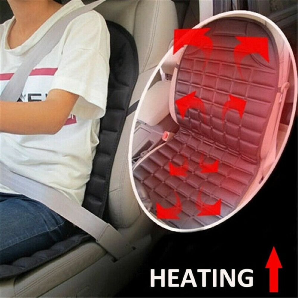 Heated Car Seat Cover Auto Warmer Cushion 12V Universal Winter Heated Seat Pad