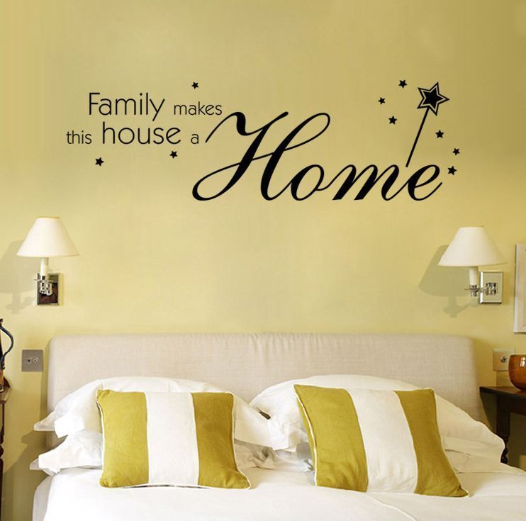 Wall Stickers Removable Family Makes House Home Room Decal Picture Art Decor