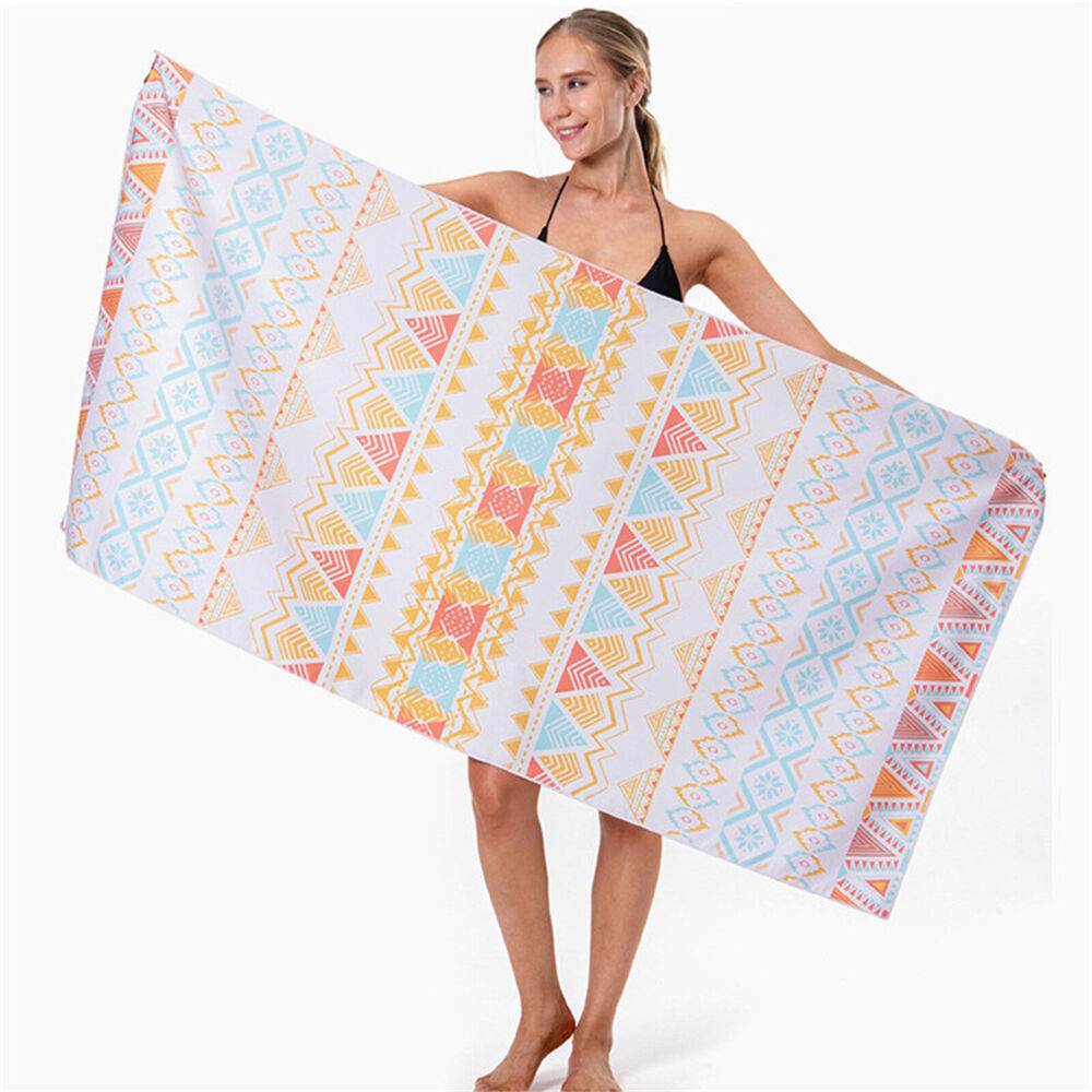 Sand Free XL Beach Towel + Bag Quick Dry Microfibre Compact Light 80x160cm Swim