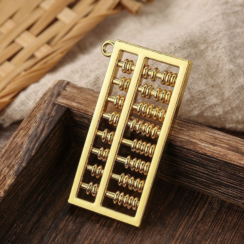 Handicraft Alloy Abacus Ornament Movable Ruyi Abacus Craft Ornament Desk