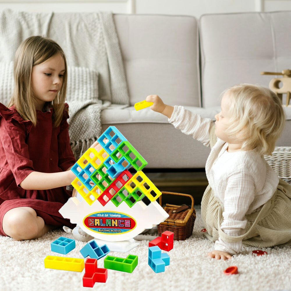 Tetra Tower Game Stacking Blocks Balance Puzzle Assembly Bricks gift 2024