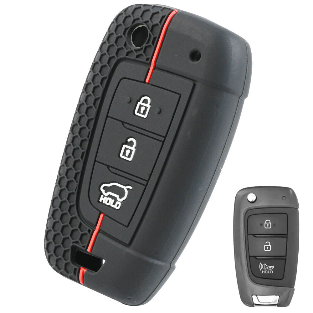 3 Buttons Remote Key Case Cover Shell For Hyundai Accent Elantra Verna Solaris